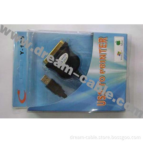 Black 36 Pin Printer Cable to USB
